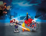 Playmobil Firefighters with Water Pump 9468 