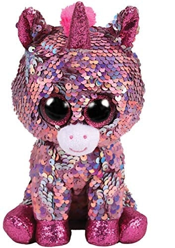 Beanie Boos - Sparkle Pink Flippable Sequin Unicorn Regular - Jouets Choo Choo
