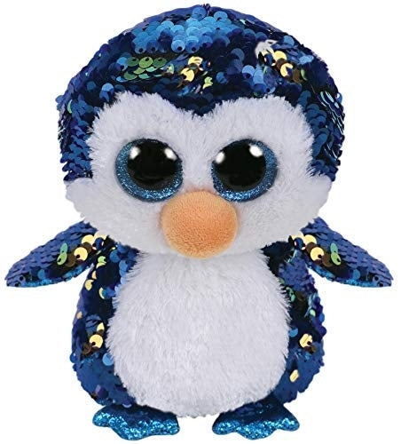 Beanie Boos - Payton Flippable Sequin Penguin Medium - Jouets Choo Choo