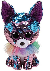 Beanie Boos - Yappy Blue/Purple Flippable Sequin Chihuahua Medium - Jouets Choo Choo