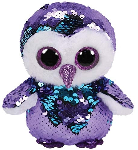 Beanie Boos - Moonlight Purple Flippable Sequin Owl Medium