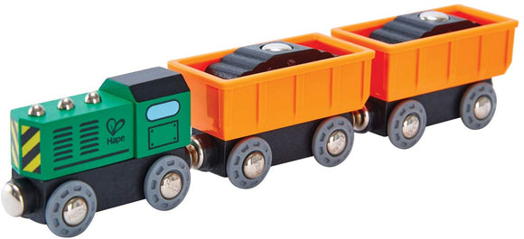 Hape - Diesel Freight Train Educational Toys & Games