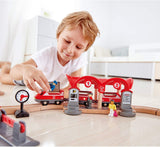 Hape - Busy City Rail Set Educational Toys & Games