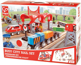 Hape - Busy City Rail Set Educational Toys & Games