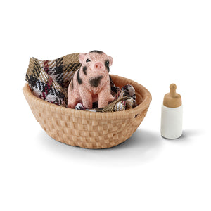Mini-pig with bottle