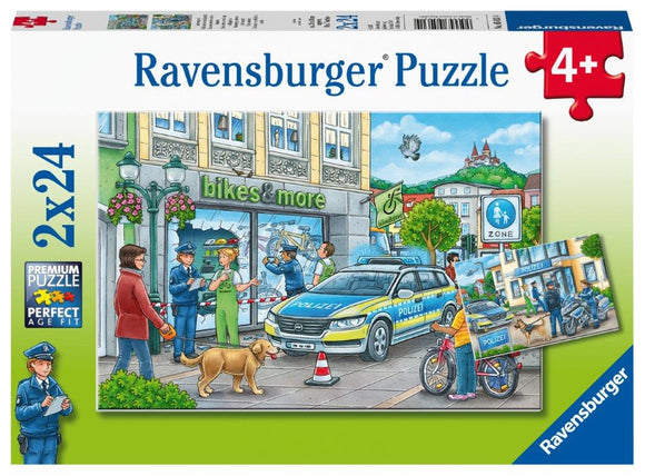 Ravensburger Police at Work! - 2 x 24 pc Puzzles