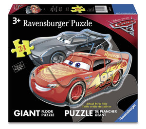 Ravensburger Cars: Dueling Cars - 24 pc Shaped Floor Puzzles