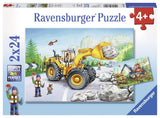 Ravensburger Diggers at Work - 2 x 24 pc Puzzles 