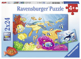 Ravensburger Vibrance Under the Sea - 2 x 24 pc Puzzles 