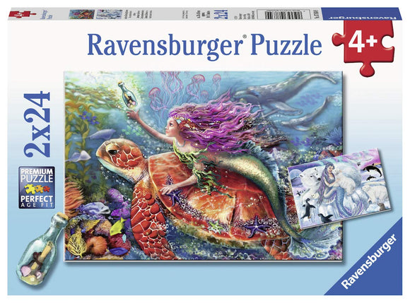 Ravensburger Mermaid Adventures - 2 x 24 pc Puzzles 