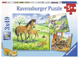 Ravensburger Cuddle Time - 3 x 49 pc Puzzles 