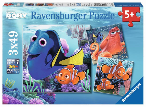 Ravensburger Finding Dory - 3 x 49 pc Puzzles 