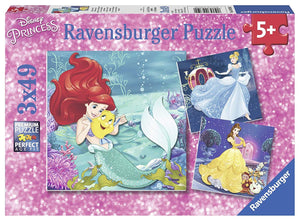 Ravensburger Disney Princesses - 3 x 49 pc Puzzles