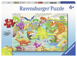 Ravensburger Time Traveling Dinos - 60 - 99 pc Puzzles