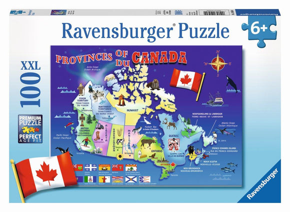 Ravensburger Map of Canada - 100 pc Puzzles