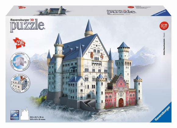 Ravensburger 3D Neuschwanstein Castle - 216 pc puzzle-buildings
