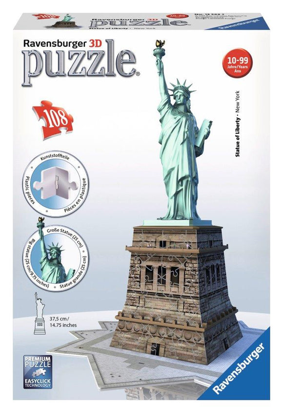 Ravensburger 3D Statue of Liberty - 108 pc puzzle-buildings