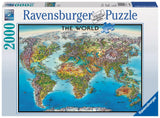 Ravensburger World Map - 2000 pc Puzzles