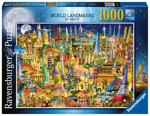 Ravensburger World Landmarks at Night - 1000 pc Puzzle