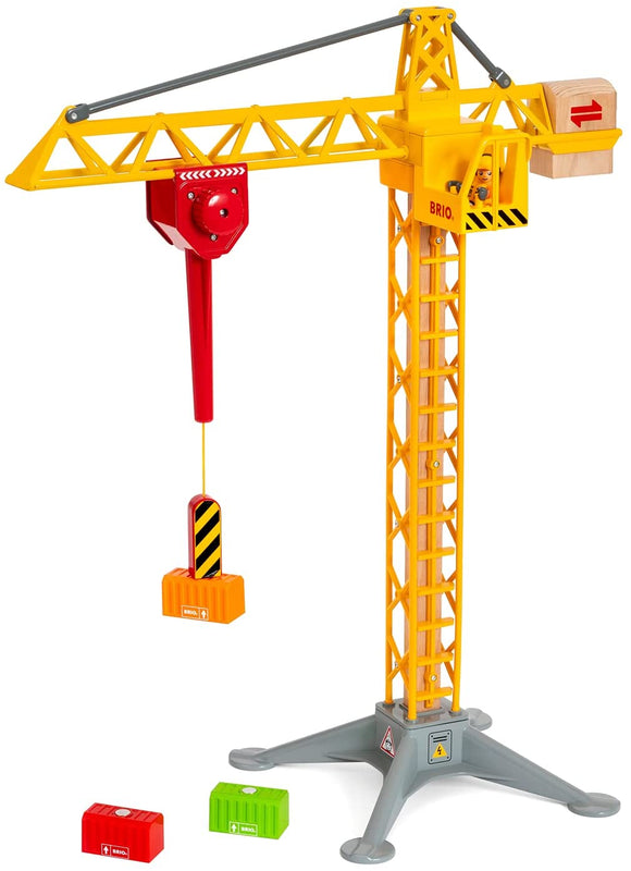 BRIO Toy Train Sets - Large Construction Crane with Lights