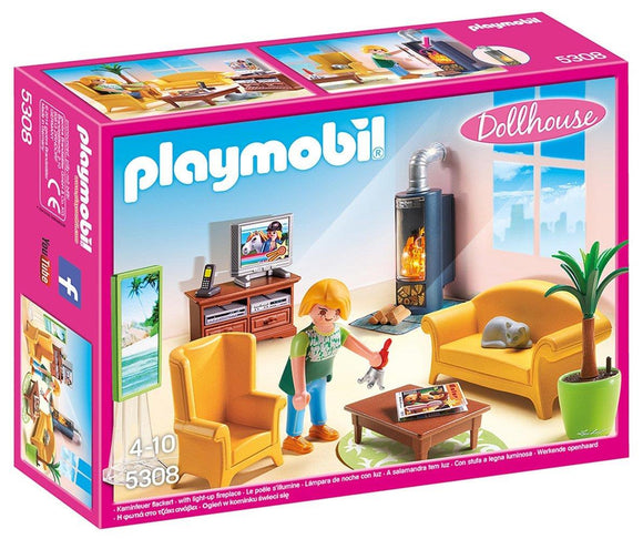 Playmobil Living Room with Fireplace 5308 