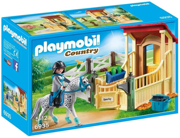 Playmobil Horse Stable with Appaloosa 6935 