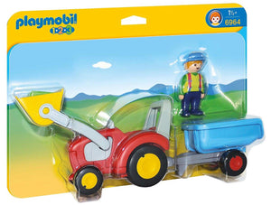 Playmobil Tractor with Trailer 6964 