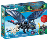 Playmobil Hiccup and Toothless with Baby Dragon 70037 