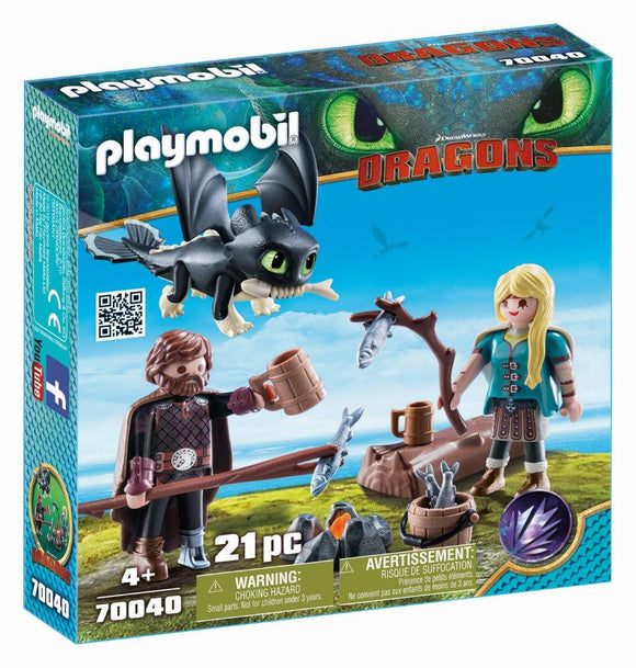 Playmobil Hiccup and Astrid Playset 70040 