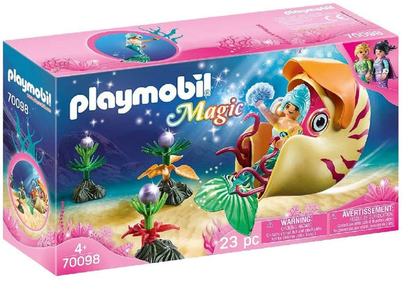 Playmobil Mermaid with Sea Snail Gondola - 70098