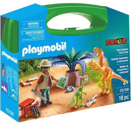 Playmobil Dino Explorer Carry Case L 70108 