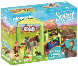Playmobil Snips & Señor Carrots with Horse Stall 70120 