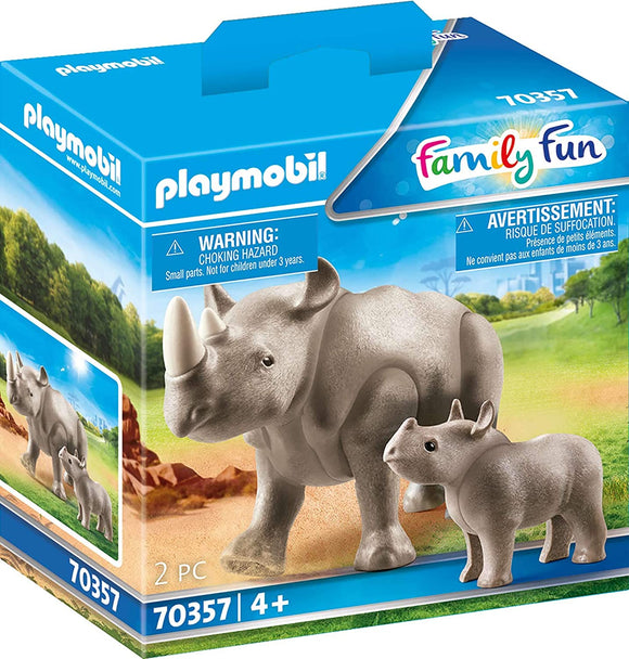 Playmobil Rhino with Calf - 70357_1