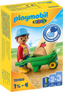 Playmobil Construction Worker with Wheel - 70409_1