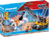 Playmobil Cable Excavator with Building Section - 70442