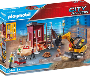 Playmobil Mini Excavator with Building Section - 70443