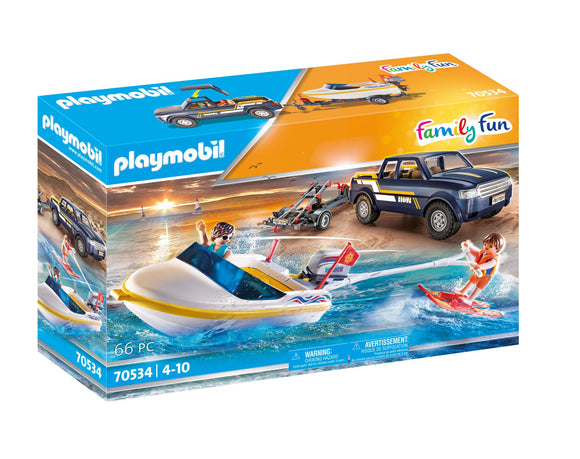 Playmobil Pick-Up with Speedboat - 70534_1
