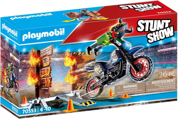 Playmobil Stunt Show Motocross with Fier - 70553_1