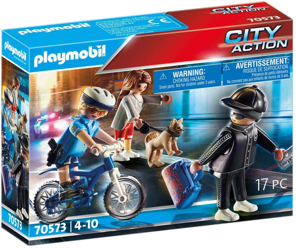 Playmobil Police Bicycle with Thief - 70573_1