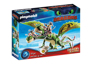 Playmobil Dragon Racing: Ruffnut and Tuffnut with Barf and Belch  - 70730_1