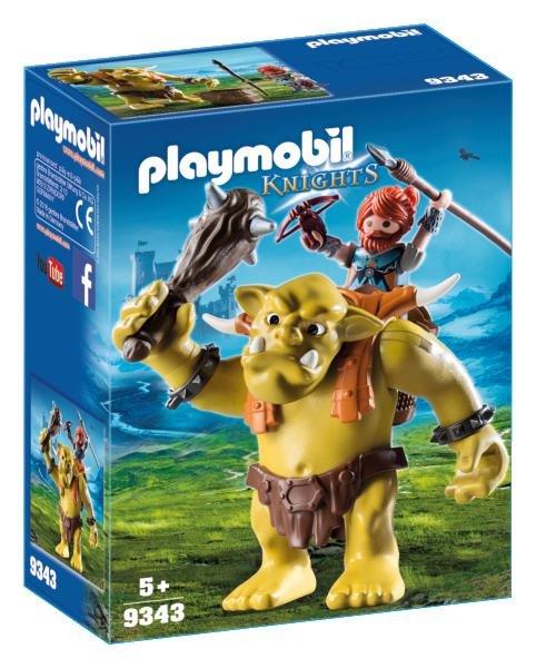 Playmobil Giant Troll with Dwarf Fighter 9343 