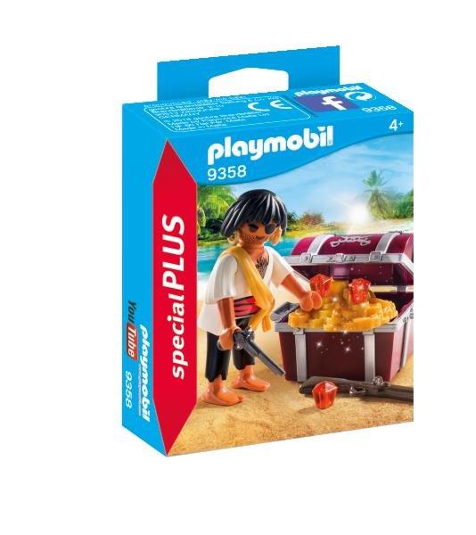 Playmobil Pirate with Treasure Chest 9358 