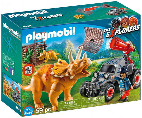 Playmobil Enemy Quad with Triceratops 9434 