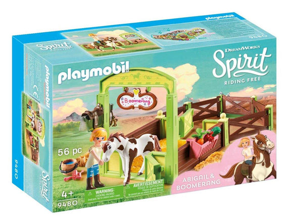 Playmobil Abigail & Boomerang with Horse Stall 9480 
