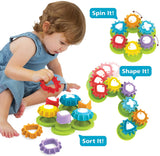 Yookidoo Baby Toy - Shape & Spin Gear Sorter