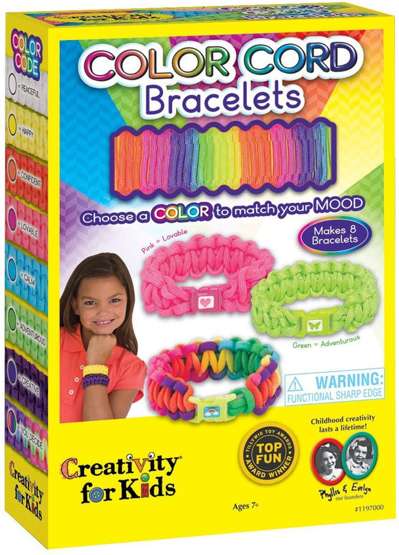 Creativity For Kids - Color Cord Bracelets  Craft Kit