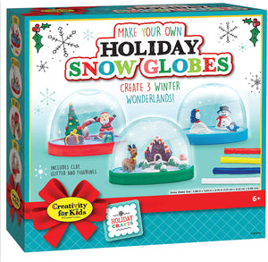 Creativity For Kids - Make Your Own Holiday Snow Globes   Craft Kit