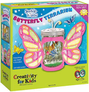 Creativity For Kids - Sparkle & Grow Butterfly Terrarium Craft Kit