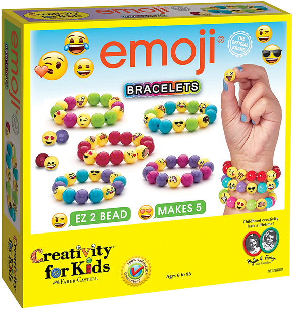 Creativity For Kids - Emoji Bracelets Craft Kit