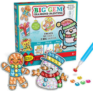 Creativity For Kids - Big Gem Diamond Painting Holiday Craft Kit